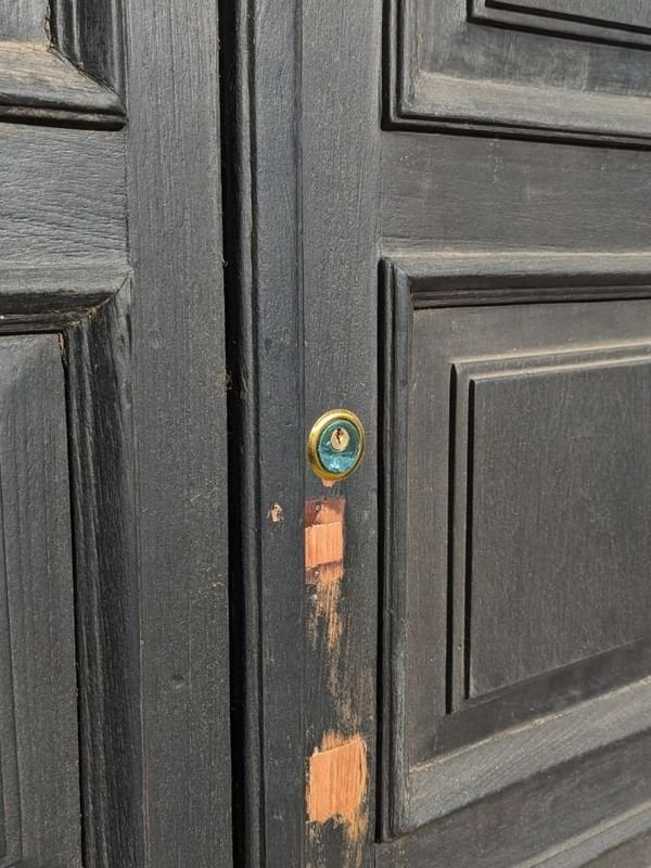 Puerta doble en cedro con marco de pinotea - imagen 5