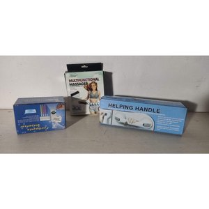 Lote anterior: Masajeador, Agarradera para baño y soporte para pasta y cepillos