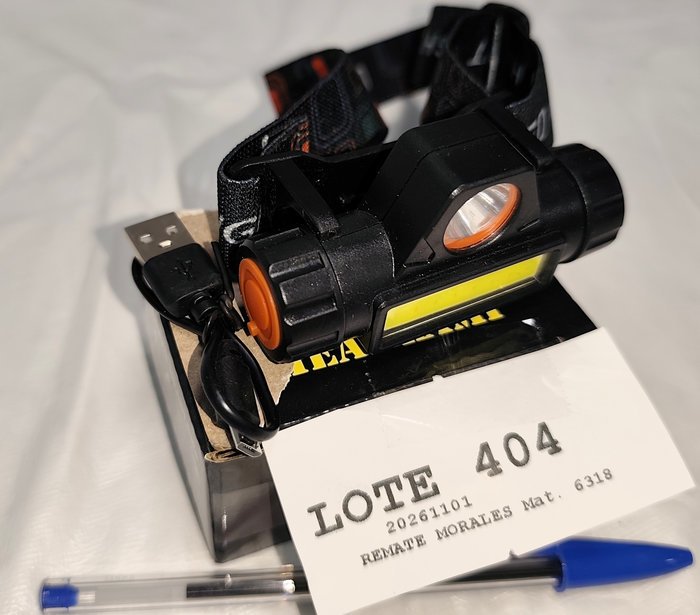 Linterna Minero LED Recargable con Doble Posición, Nueva en Caja