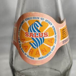 Dos Botellas Antiguas Salus Pomelo y Naranja - imagen 2