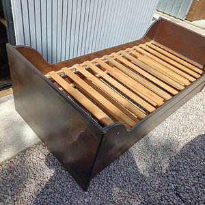Cama Marinera de Madera Oscura con Carro Inferior - imagen 2