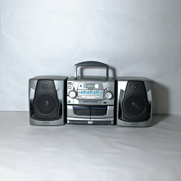Equipo de Música Philips con Dos Parlantes (Funcionando) - imagen 1