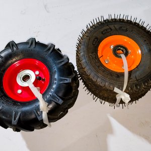 Juego de 4 Ruedas Neumáticas para Carro o Maquinaria - imagen 3