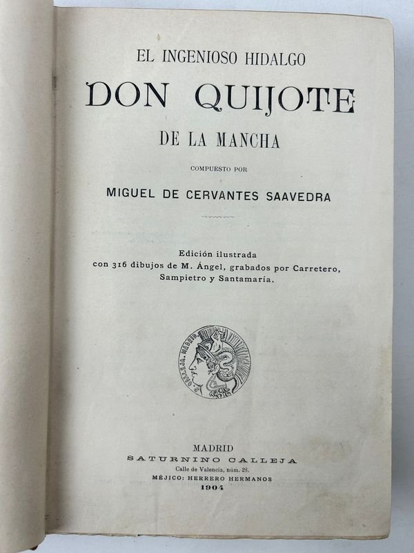 Don Quijote de la Mancha de Miguel de Cervantes - Edición de 1904 - imagen 2