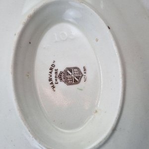 Juego Vajilla Antigua Inglesa "Harvard Empire" Loza Fina Floral 4 Piezas - imagen 6