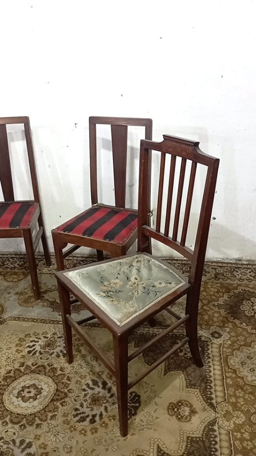 Sillas inglesas con marquetería de alta calidad - imagen 3
