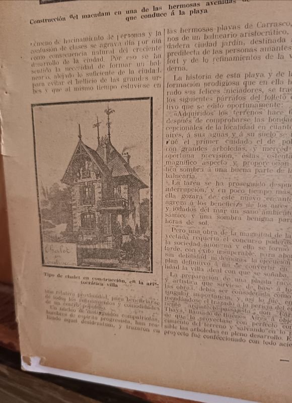 Documento Histórico Original: Los Grandes Balnearios de Montevideo Villa del Mar en Carrasco - imagen 5