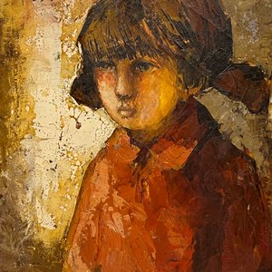 Lote anterior: Oleo "Niña" de Angel Tejera, 1966, 50 x 40 cm