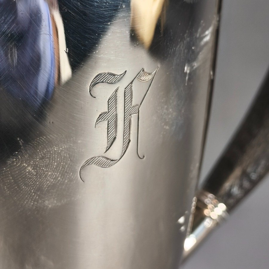 Tetera en plata sterling Tiffany & Co Hamilton Gramercy con asa de madera y monograma - imagen 5