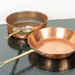 Set de 2 Cacharros de Cobre y Bronce con Mango - imagen 2