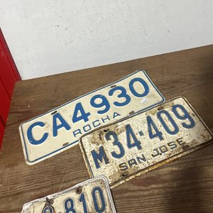 Lote siguiente: Chapas de Matrícula Antiguas de Rocha y San José