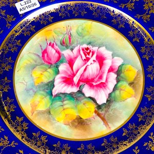 Plato de porcelana inglesa, floral diámetro 27 cm - imagen 3
