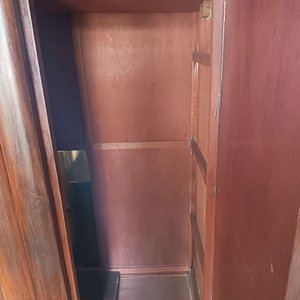 Ropero Estilo Art Decó de Madera Oscura con 4 Puertas - imagen 5
