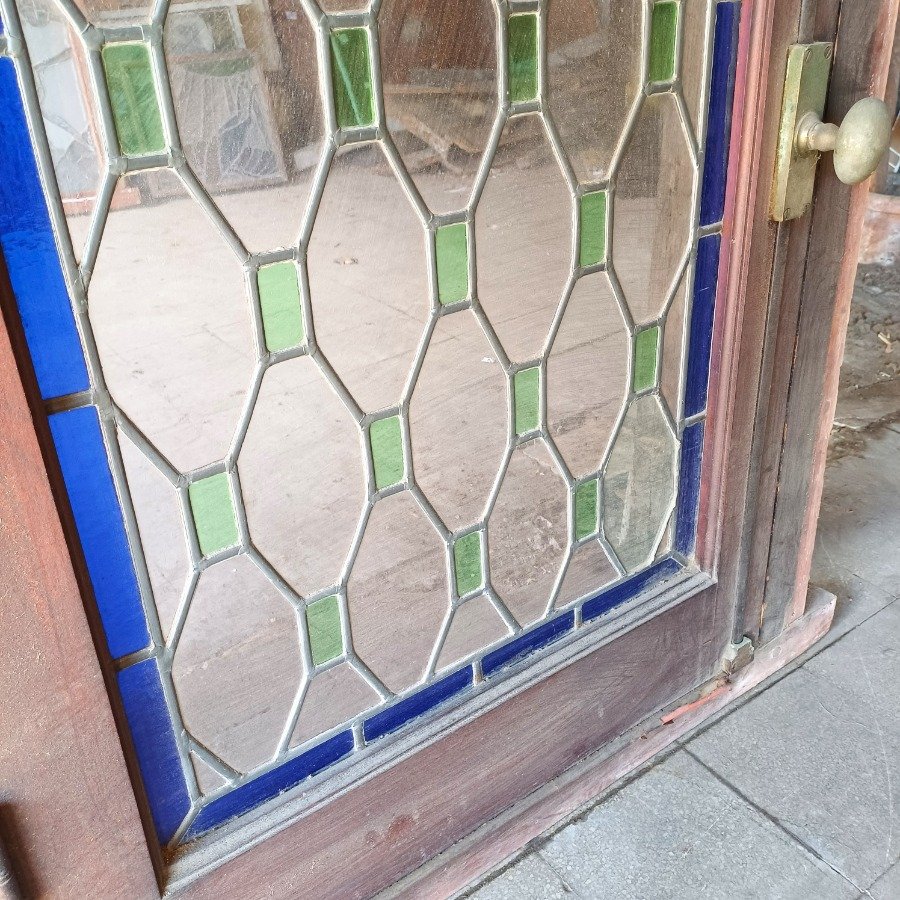Ventana antigua con vitraux en excelente estado - imagen 8