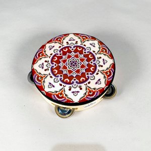Pandereta Multicolor con Diseño Ornamental, 15 cm - imagen 2