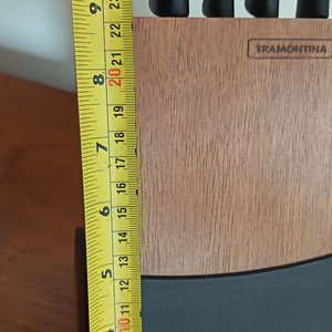 Juego de 5 Cuchillos de Cocina Tramontina con Soporte de Madera - imagen 8