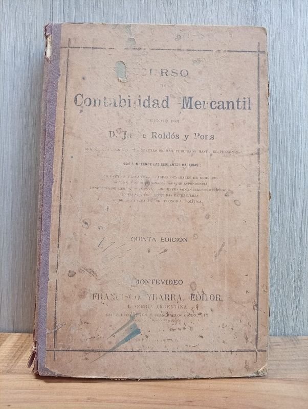 Curso de Contabilidad Mercantil Libro Jaime Roldós y Pons 1909