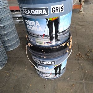 Dos Baldes de Membrana Líquida Impermeabilizante Obra Goma - imagen 2