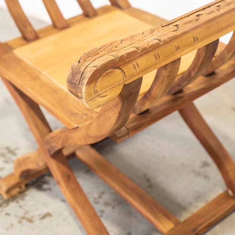 Silla de madera veneciana para lustrar - imagen 3