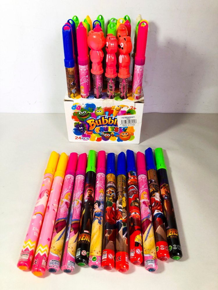 Pack de 34 Burbujeros con Diseños Infantiles Variados