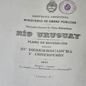 Mapa de Navegación Río Uruguay entre Desembocadura y Concepción (1915) - imagen 2