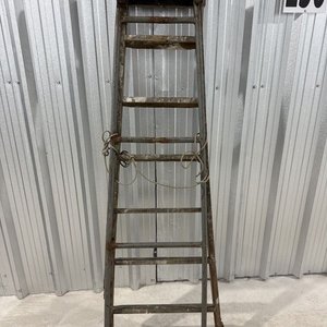 Escalera Tijera Plegable de Madera y Metal con 6 Peldaños - imagen 7