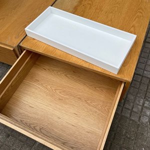 2 Mesas de Living de Roble Americano con Cajón - imagen 3