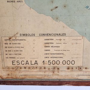 Mapa Geográfico Antiguo de la República Oriental del Uruguay - imagen 3