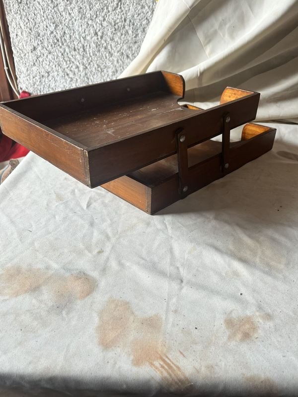 Archivadora de madera antigua - imagen 3