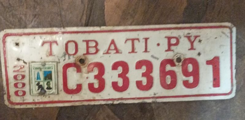Lote anterior: Antigua matrícula de Paraguay original