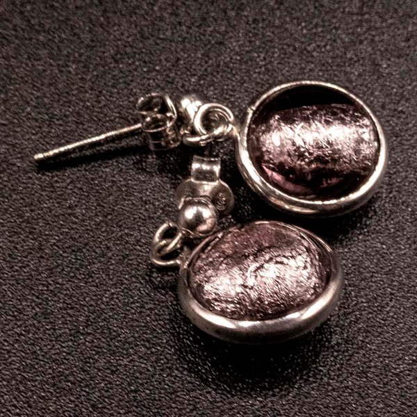 Aros de Plata 925 con Cristal de Murano - imagen 1