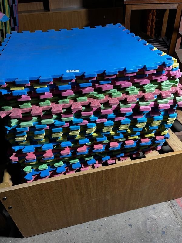 Placas de Goma Encastrables para Piso Multicolores