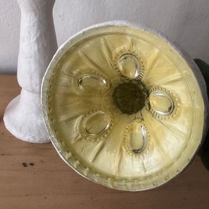 Par de Candelabros de Vidrio Recubiertos en Yeso - imagen 2