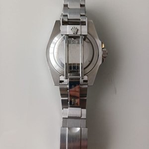 Réplica Reloj Rolex Submariner Date Acero Esfera Negra Bisel Azul - imagen 5