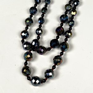 Collar de Cristal Dos Vueltas y Anillo con Piedra Celeste - imagen 5
