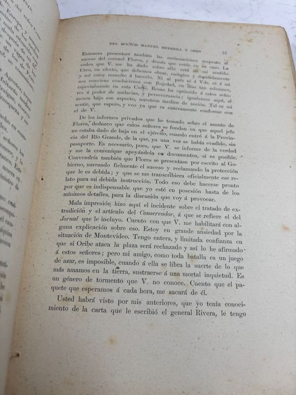 Correspondencia Diplomática Privada del doctor don Manuel Herrera y Obes - Montevideo 1901 - imagen 4