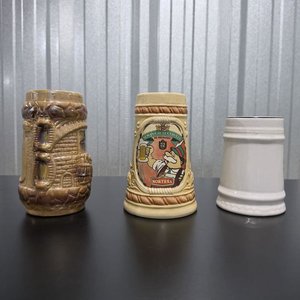 Jarras Cerveceras de Cerámica con Diseños Variados - imagen 1