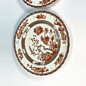 Par de Platos Llanos de Loza Inglesa Copeland Spode "India Tree" - imagen 3