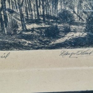 uatro aguafuertes originales firmados a lápiz por el artista uruguayo Hugo O'Neill Hamilton - imagen 4
