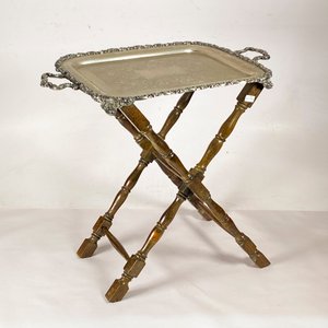 Lote siguiente: Mesita Plegable Vintage con Bandeja "Old Sheffield" Labrada
