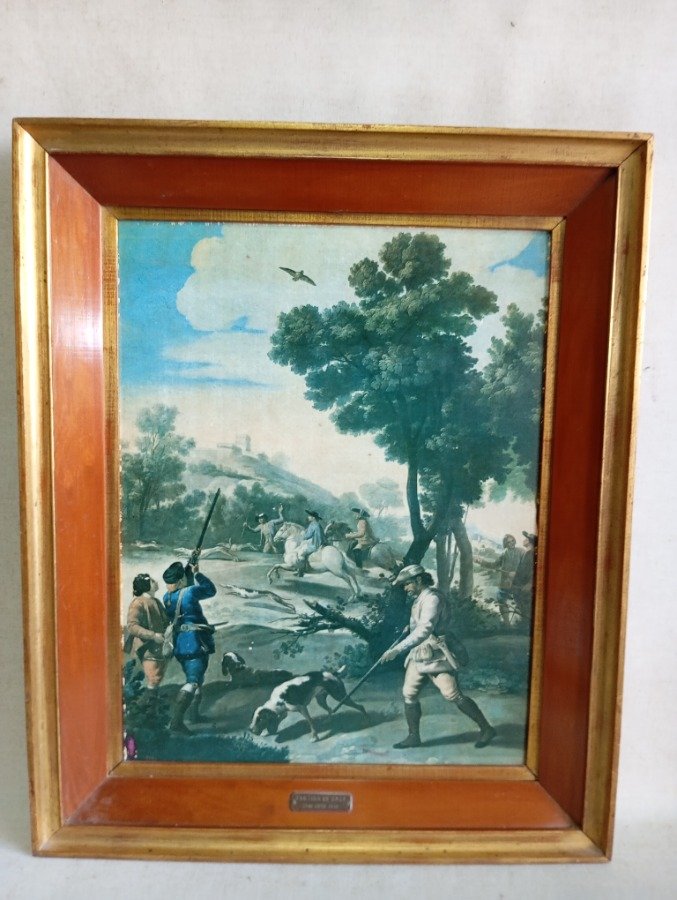 Lote siguiente: Cuadro de Goya - Partida de Caza