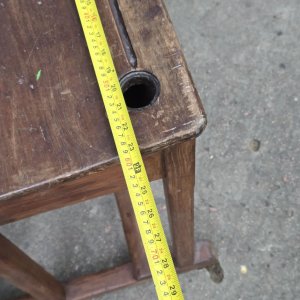 Pupitre Escolar Antiguo de Madera - imagen 3