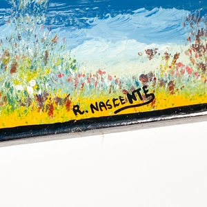 Dos Cuadros Óleo Paisajes Marinos Firmados R. Nascente - imagen 5