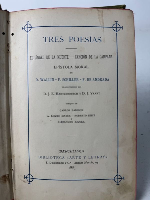 Libro raro de arte y letras, Barcelona Biblioteca Arte y Letras, 1883 - imagen 3