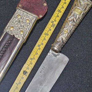 Cuchillo de Hoja Larga con Vaina Decorada Estilo "Picasso" - imagen 10