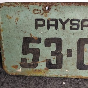 Chapa Matrícula Antigua de Paysandú - Coleccionismo - imagen 3