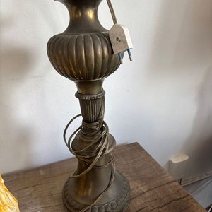 Lámpara Antigua de Gran Tamaño en Bronce - imagen 4