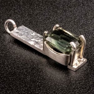Colgante de Plata 950 con Prasiolita Rectangular - imagen 2