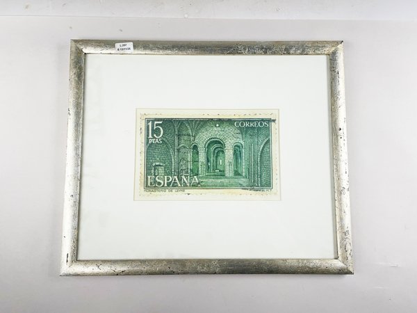 Lote anterior: Cuadro de sellos postales españoles