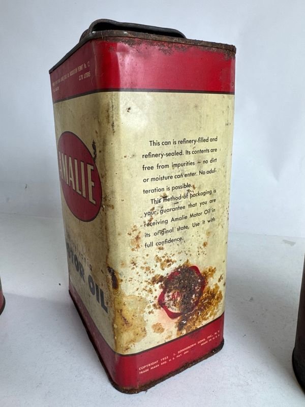 Antiguas latas de aceite con su contenido - imagen 12